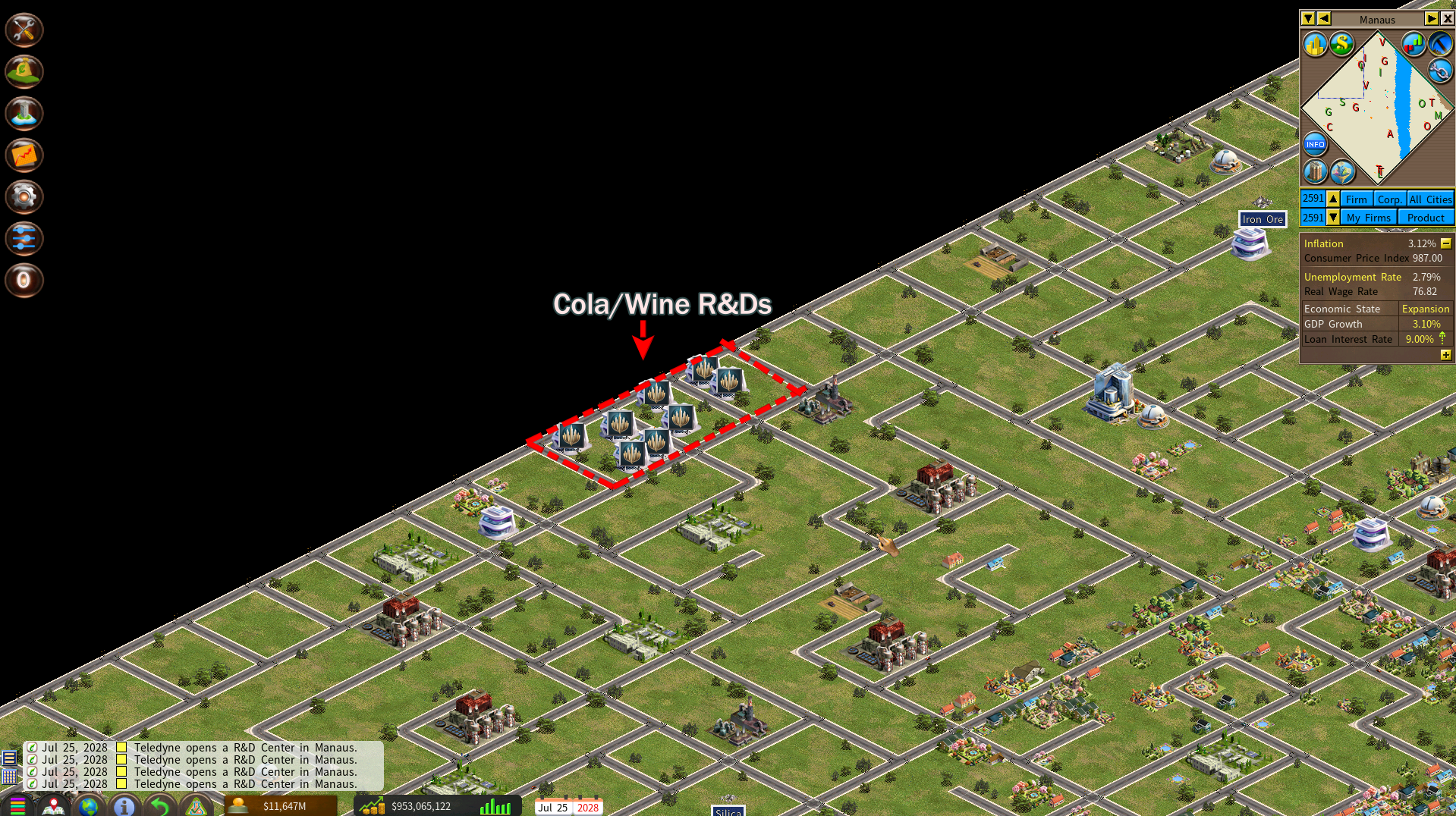 here you can see I traced the area to show I'm R&amp;Ding Wine and cola.