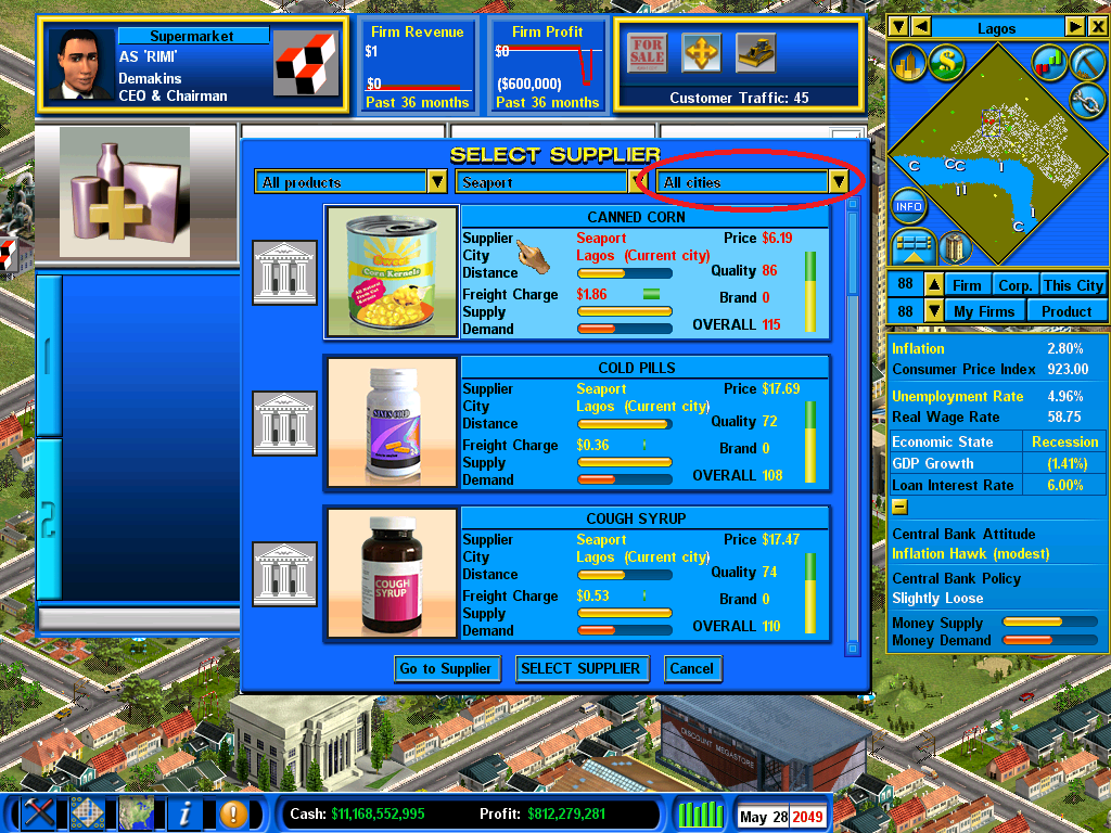 Purchasing Unit product choose error. ( 2. image )