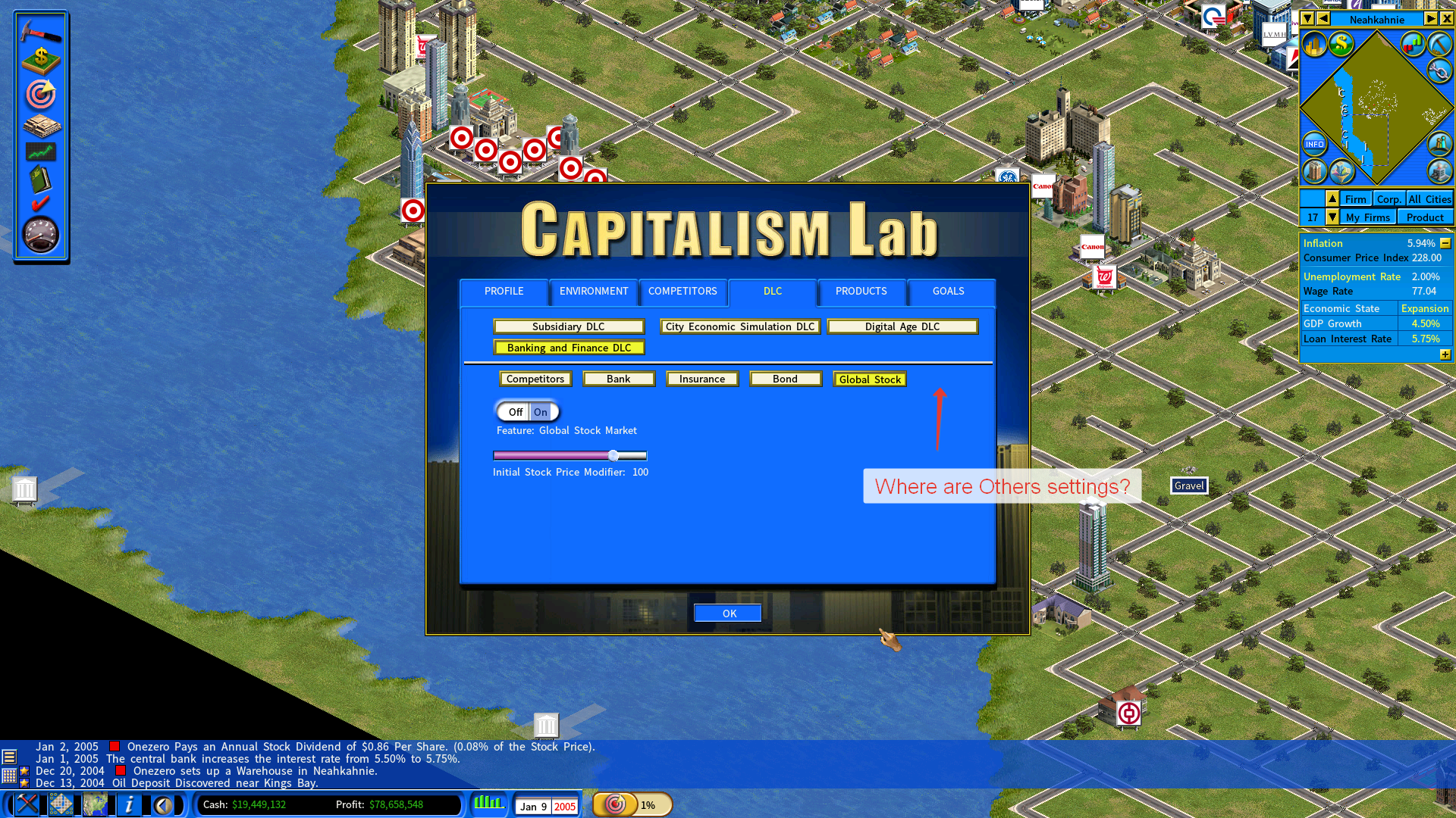 Game options
